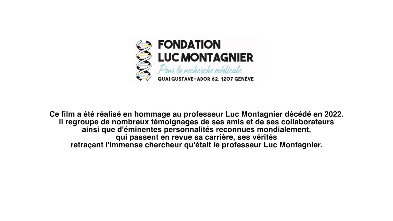 Séquences vidéos d’un film réalisé en hommage au Professeur Luc MONTAGNIER décédé en 2022, par sa fondation éponyme.